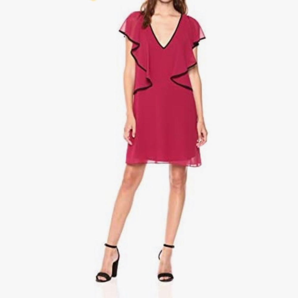 Red BCBGeneration Ruffle Dress size Large